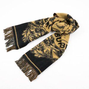 Burberry Equestrian Rider reversible cashmere scarf